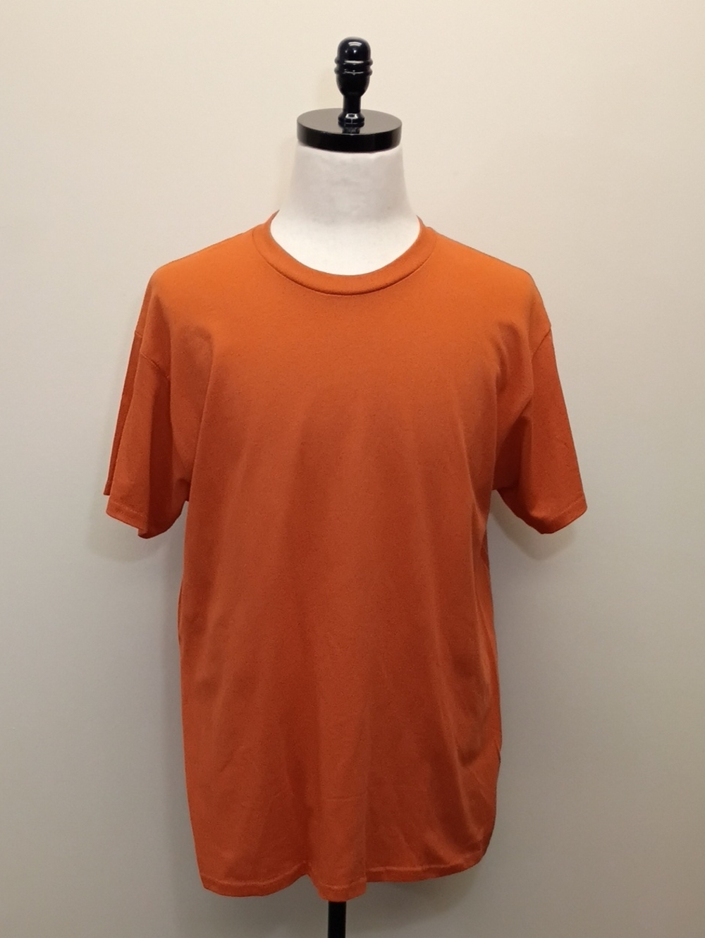 Gildan Orange Crew Neck T-Shirt Size Large
